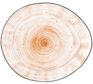 Тарелка KunstWerk Pastoral оранжевая L 270 мм, B 230 мм, H 25 мм артикул P5226127-SH113