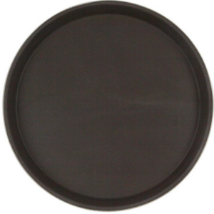 Поднос прорезиненный CuisinAid CD-RT14BR 350х25 мм круглый коричневый артикул 388308