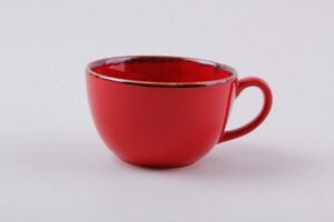 Чашка 340 мл красный Porland артикул 322134 красный