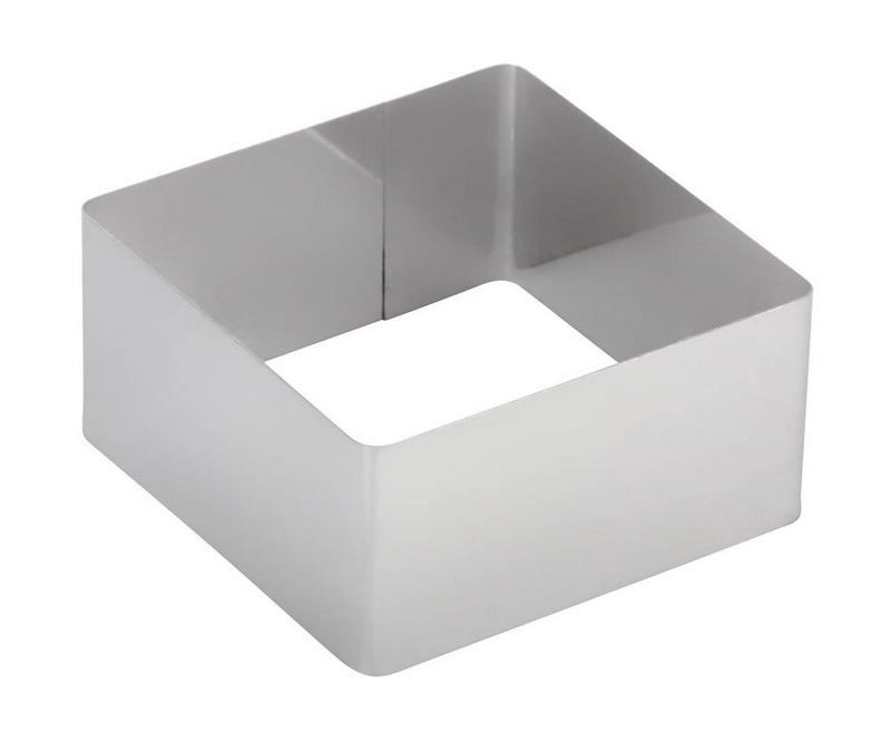 Форма для выпечки/выкладки Luxstahl Квадрат D 100 мм, B 100 мм, H 50 мм артикул мки032