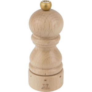 Мельница для соли Peugeot Paris u"Select D 59 мм, H 120 мм, светлое дерево, золотой, бук, сталь нерж. артикул 23379