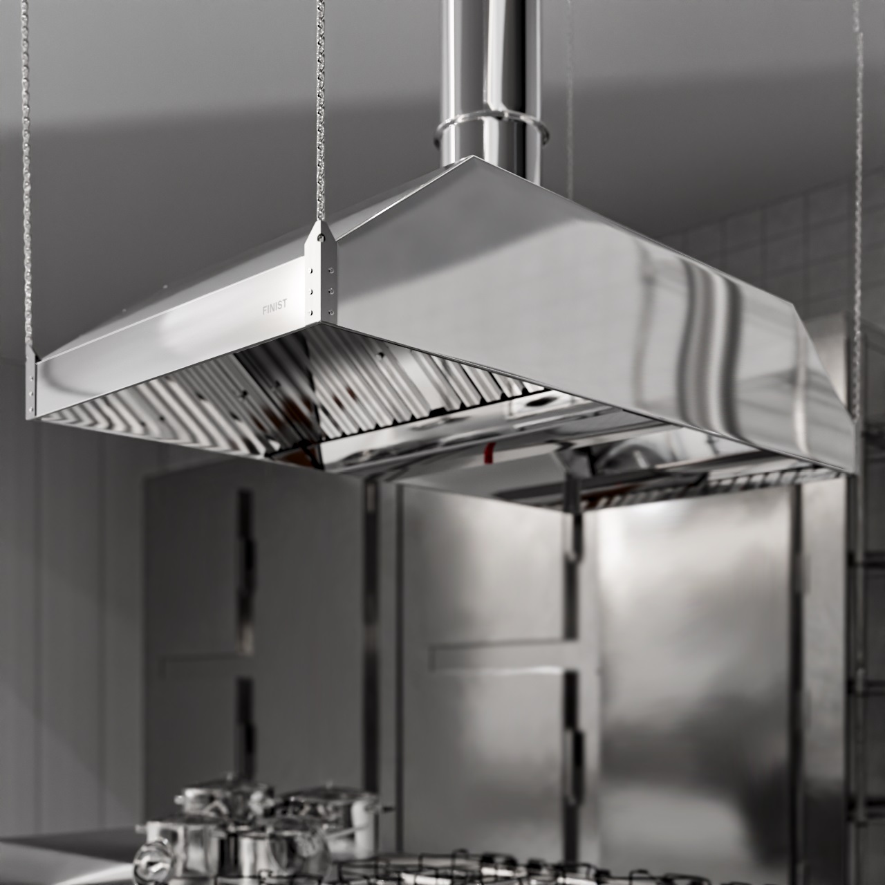 Зонт вытяжной нержавеющий Финист ЗВН-04/03 (1400х1000х400)