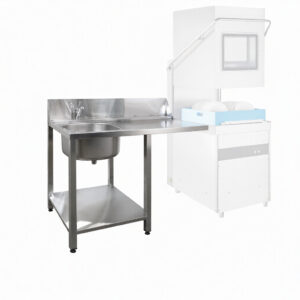 Столы для посудомоечной машины купольного типа Финист (700х700х850) столешница гладкая