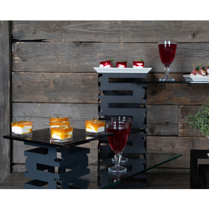 Стекло для подставки фуршетной Luxstahl 250х250 мм матовое артикул мки314/4