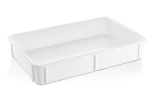 Контейнер для теста Gastroplast 600х400х100 мм, морозостойкий, белый п/п (крышка 77152) артикул 77151