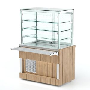 Витрина холодильная Refettorio Capital RC23A с дверками раздачи (3 полки) 1505x700x1700(860) мм