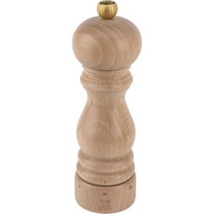 Мельница для перца Peugeot Paris u"Select D 59 мм, H 180 мм, светлое дерево, золотой, бук, сталь нерж. артикул 23386