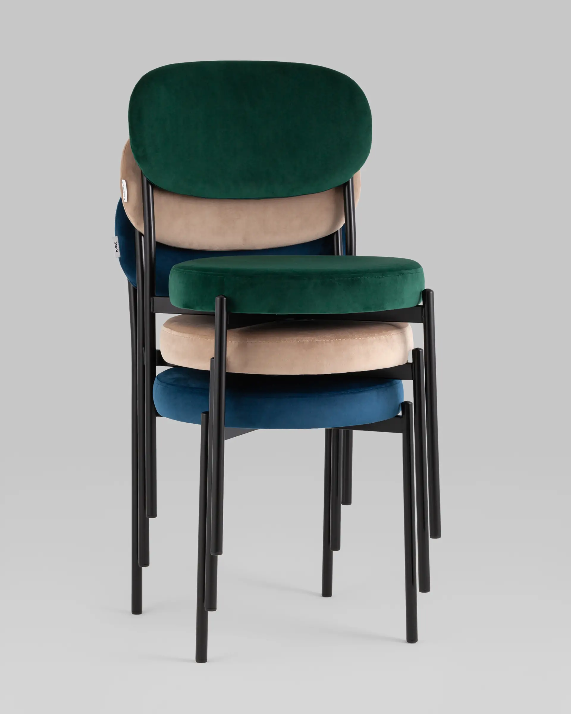 Стул Бриф NEW велюр тёмно-серый 2 шт