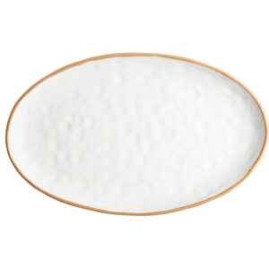 Блюдо Kunstwerk Grasp 290х180 мм, H 23 мм овальное, керамика, белый артикул 20726/white