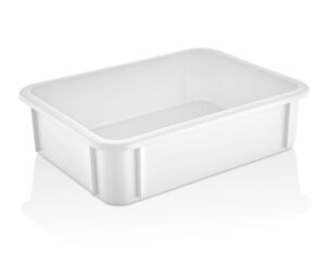 Контейнер для теста Gastroplast 300х400х100 мм, морозостойкий, белый п/п (крышка 77155) артикул 77154