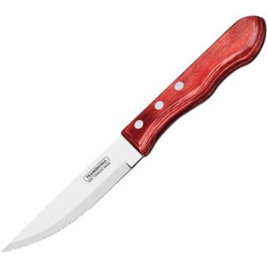 Нож для стейка Tramontina Polywood L 250/125 мм, B 10 мм, красный артикул 21116/075