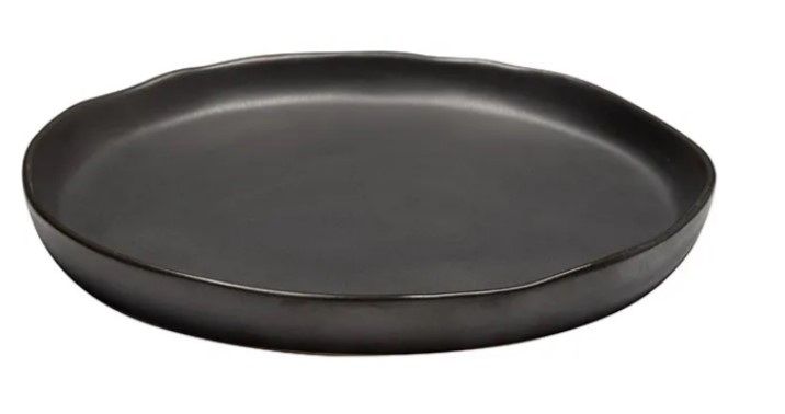 Тарелка KunstWerk Shade черная D 260 мм, H 15 мм артикул HJD030