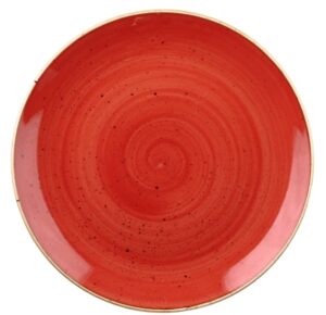 Тарелка CHURCHILL Stonecast Berry Red 1130 мл, D 248 мм артикул SBRSEVB91