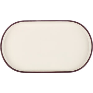 Блюдо для подачи KunstWerk Bliss 297х169 мм, H 27 мм, с бортом, фарфор, белый артикул CHP12515-1137C