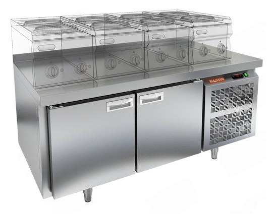 Стол морозильный под тепловое оборудование HICOLD GN 11/BT LT
