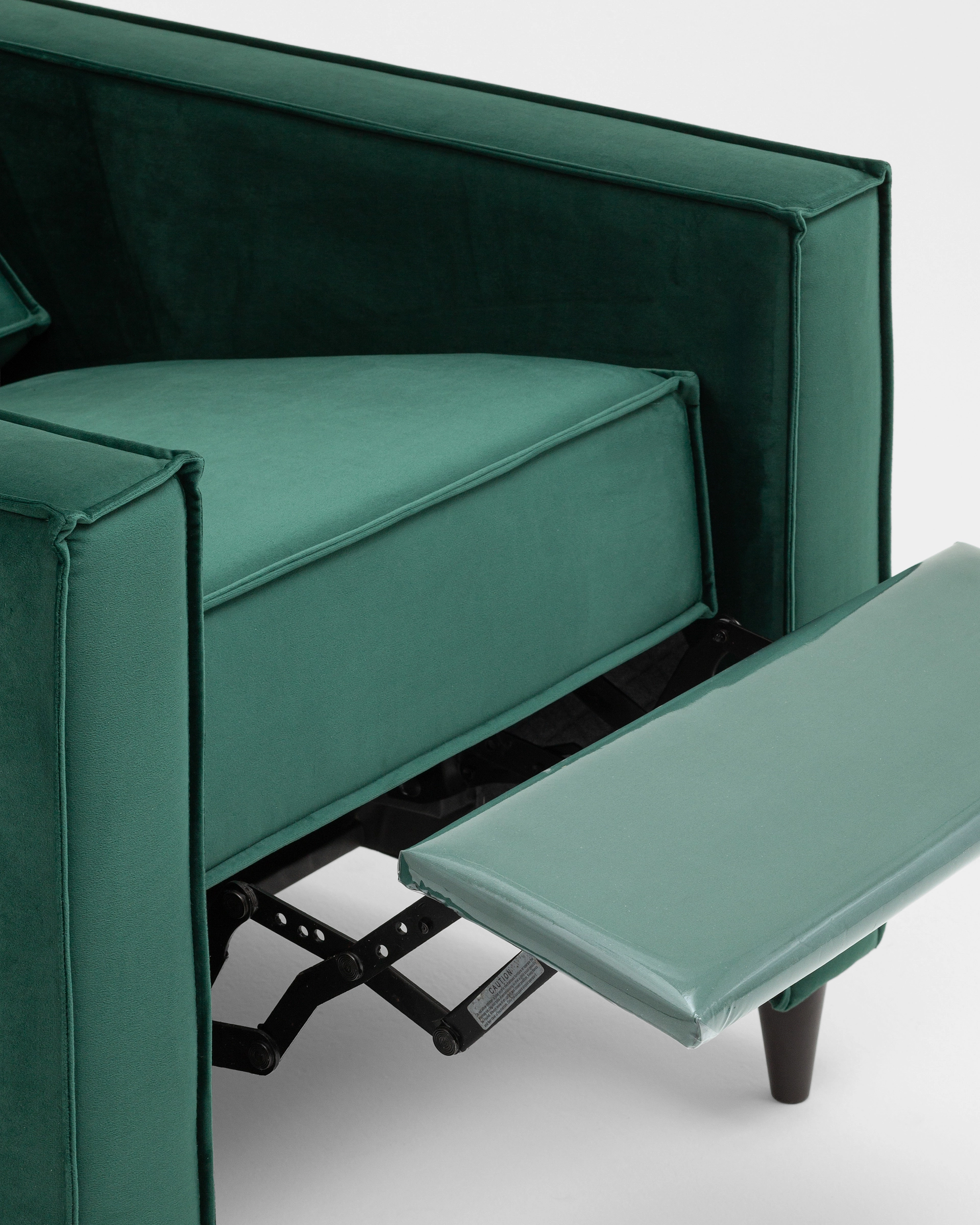 Кресло Velare реклайнер велюр зеленый