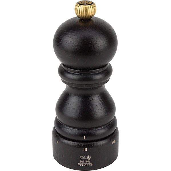 Мельница для перца Peugeot Paris u"Select D 59 мм, H 120 мм, шоколадный, золотой, бук, сталь нерж. артикул 23447