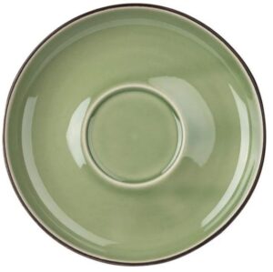 Блюдце KunstWerk Sage зеленое D 120 мм артикул HL374570