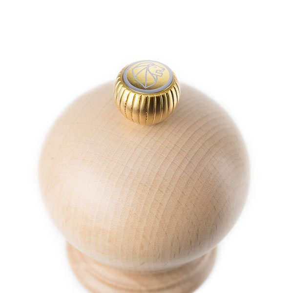 Мельница для соли Peugeot Paris u"Select D 59 мм, H 180 мм, светлое дерево, золотой, бук, сталь нерж. артикул 23393/2339300