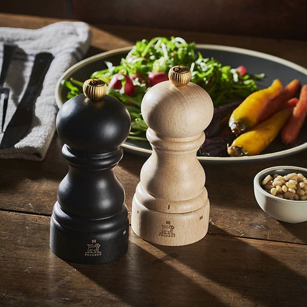 Мельница для перца Peugeot Paris u"Select D 59 мм, H 120 мм, шоколадный, золотой, бук, сталь нерж. артикул 23447