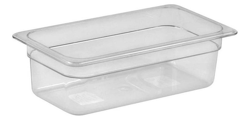 Гастроемкость Kitchen Muse GN 1/3-100 поликарбонат, прозрачная 3,6 л артикул JW-P134