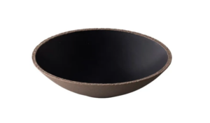 Салатник Studio Raw 1350 мл, D 245 мм, H 60 мм, серый, черный артикул RD18546