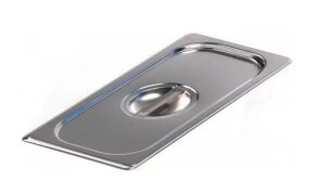 Крышка к гастроемкостям Kitchen Muse GN 2/4 нерж.сталь, с ручкой артикул 824-L
