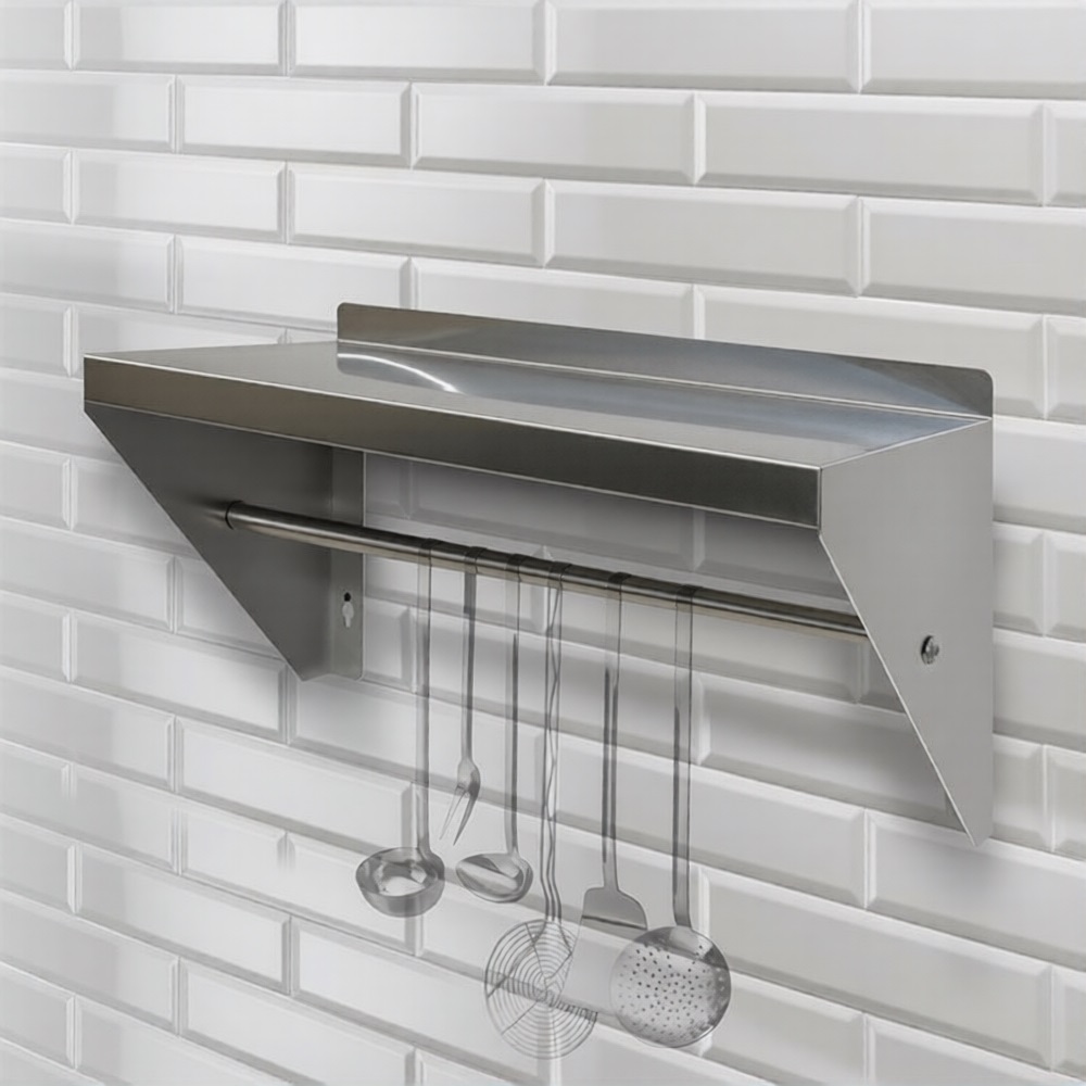 Полка консольная открытая с рейлингом для инвентаря Финист ПКри (600х300х300)