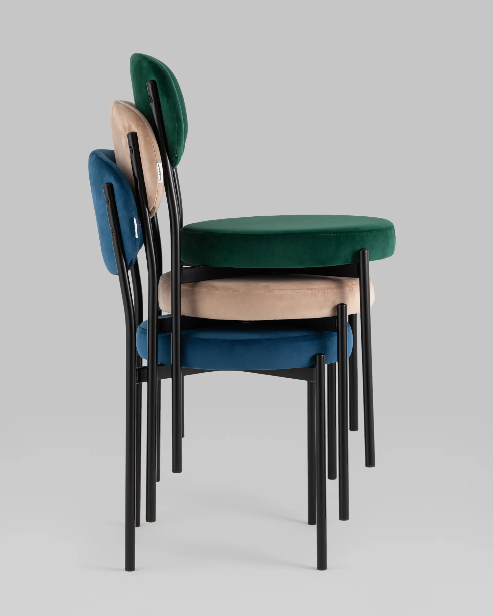 Стул Бриф NEW велюр тёмно-серый 2 шт