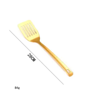 Лопатка сервировочная,перфорированная 28см,PVD,золотой цвет PL Proff Cuisine