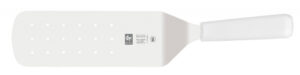 Лопатка кулинарная Icel L 375 мм, изогнутая, перфор., белая артикул 54200.6011000.200