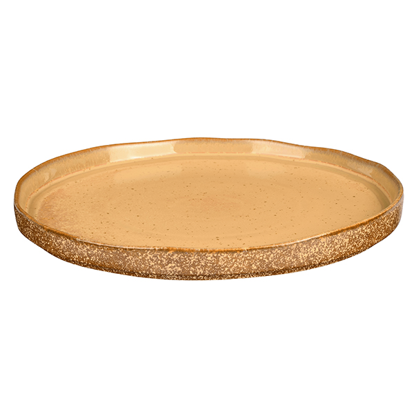 Тарелка KunstWerk Eggshell Nature D 270 мм, H 23 мм, коричневый артикул A24453W1449