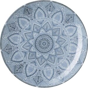 Тарелка Добрушский фарфоровый завод Вавилон D 175 мм, H 20 мм, голубой, темно-синий артикул 0С2439