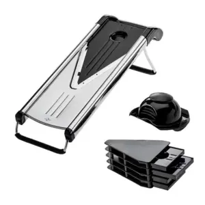 Мандолина (Овощерезка) V-BLADE, 5 насадок с держателем, P.L. - Proff Chef Line