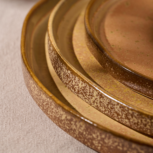 Тарелка KunstWerk Eggshell Nature D 270 мм, H 23 мм, коричневый артикул A24453W1449