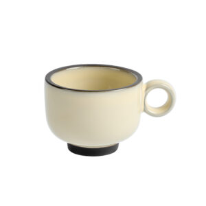 Чашка чайная KunstWerk Bliss D 85 мм, L 115 мм, H 65 мм, бежевый артикул CHE6941-1-J19