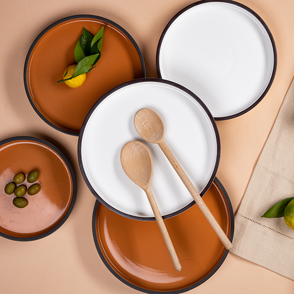 Тарелка KunstWerk Bliss D 255 мм, H 53 мм, белый артикул CHP12202-1137C