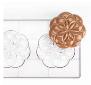 Форма для шоколада Martellato "Цветок жизни" L 109 мм, B 107 мм, H 12,5 мм, 2 шт, прозрачный артикул 21MA2030