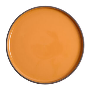 Тарелка KunstWerk Bliss D 270 мм, H 22 мм, оранжевый артикул CHP11945-J18