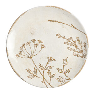 Тарелка KunstWerk Фенхель D 290 мм, H 28 мм, белый артикул THP11027-K99P1