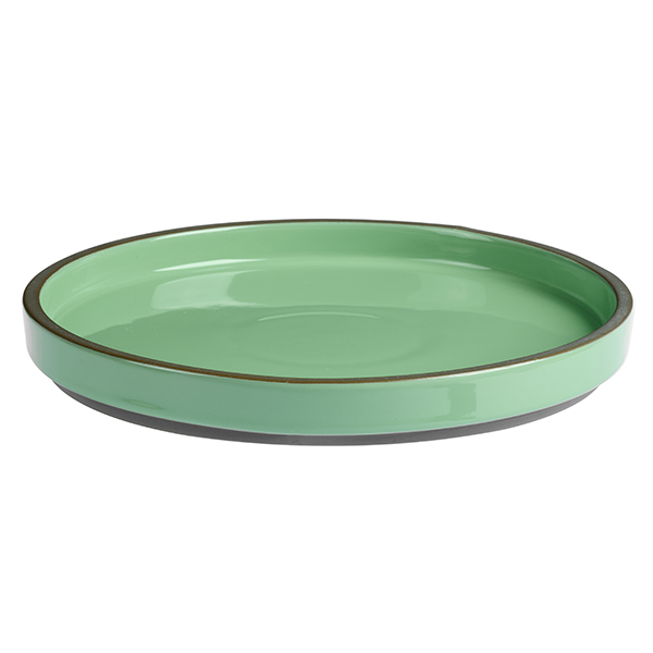 Тарелка KunstWerk Bliss D 268 мм, H 31 мм, мятный артикул CHP12202-J20