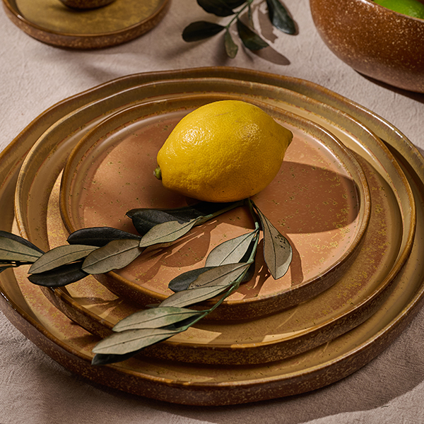 Тарелка KunstWerk Eggshell Nature D 270 мм, H 23 мм, коричневый артикул A24453W1449