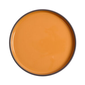 Тарелка KunstWerk Bliss D 231 мм, H 21 мм, оранжевый артикул CHP11946-J18
