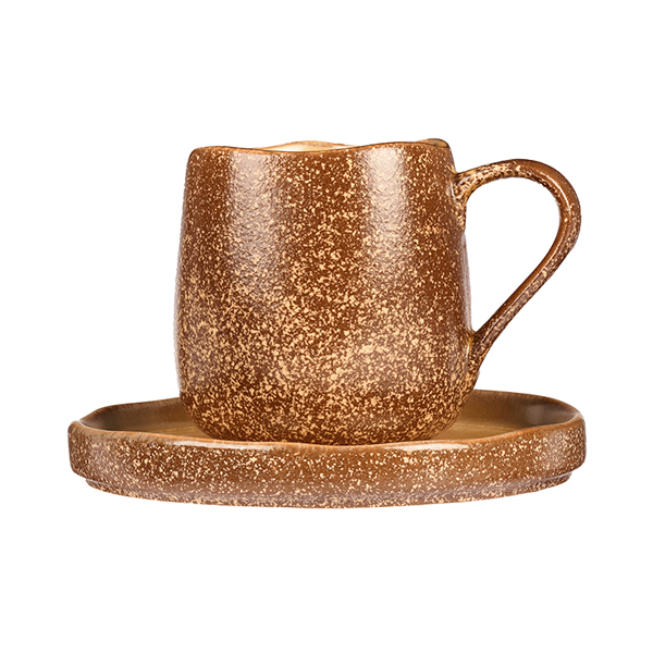 Блюдце KunstWerk Eggshell Nature D 160 мм, H 20 мм, коричневый артикул A26974W1449