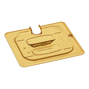 Крышка Cambro 60HPCHN-150 H-PAN для гастроемкости GN1/6 с ручкой и вырезом, поликарбонат артикул 60HPCHN-150