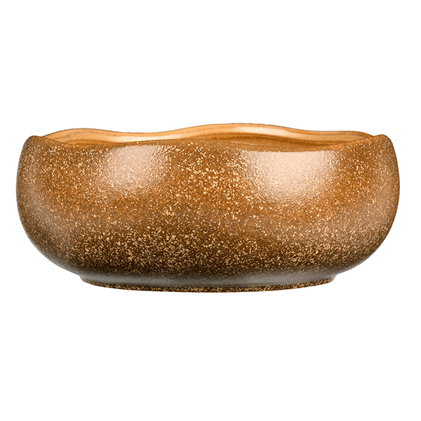 Салатник KunstWerk Eggshell Nature 1300 мл, D 196 мм, H 80 мм, коричневый артикул A24456W1449