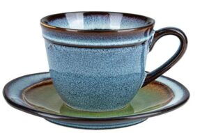 Чайная пара Corone Verde сине-зеленая 210 мл артикул фк0722