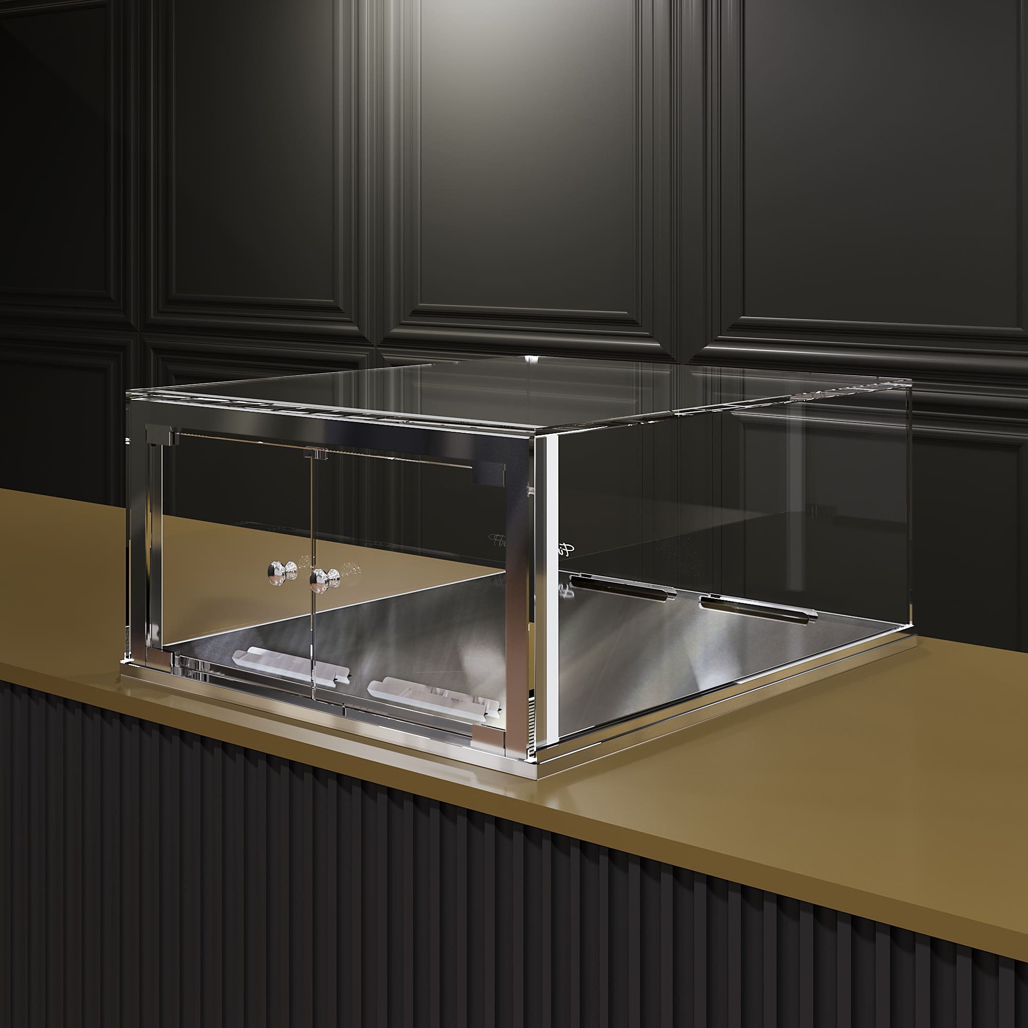 Встраиваемая кондитерская витрина Финист Glassier G-7/65/3