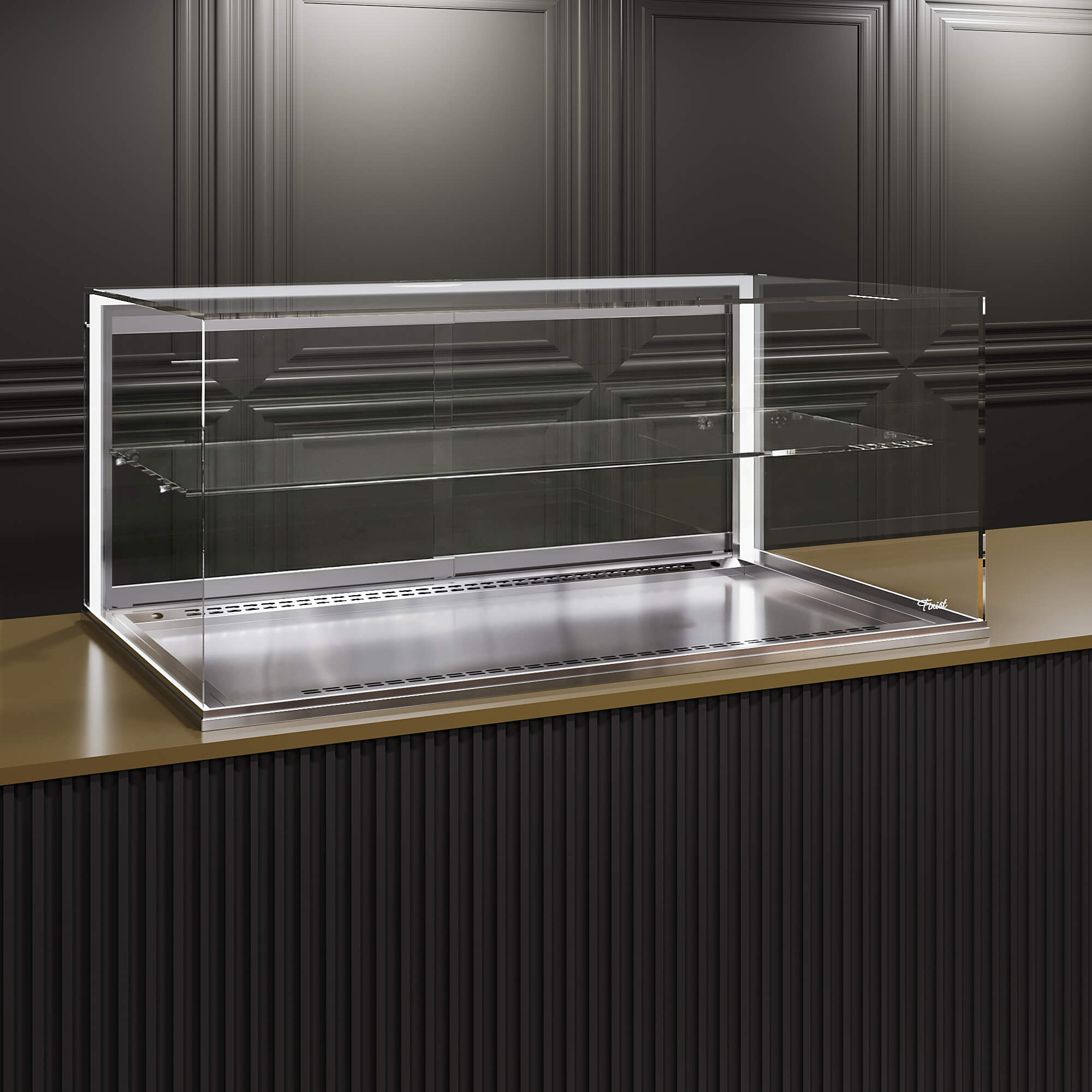 Встраиваемая кондитерская витрина Финист Glassier G812-8/45/5