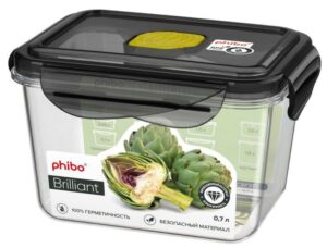 Контейнер для хранения продуктов RESTOLA BRILLIANT 0,7 л, L 140 мм, B 110 мм, H 90 мм артикул 431179313